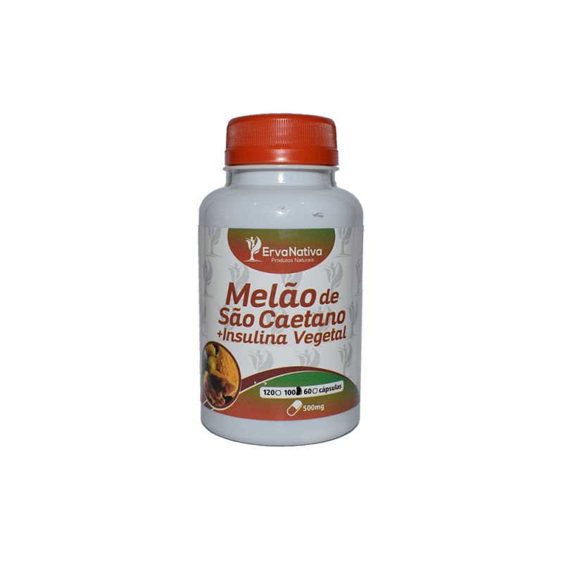 Melão de São Caetano com Insulina Vegetal, 100 Cápsulas 500mg mais