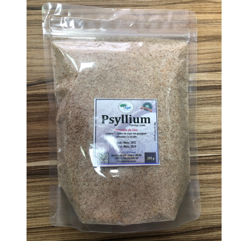 Psyllium (Plantago ovata) 300g - Ipê Ervas e Raízes Medicinais