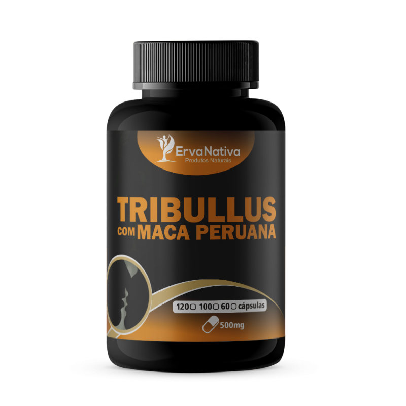 Tribulus com Maca Peruana 500mg, 100 Cápsulas Loja Ipê Ervas e Raízes