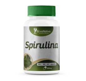 Spirulina 100 Cápsulas 500mg - Erva Nativa