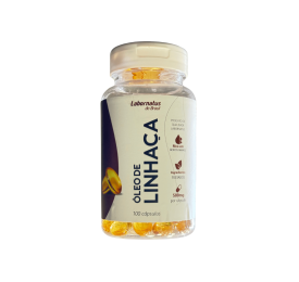 Óleo de Linhaça 100 Cápsulas, 500mg - Labornatus