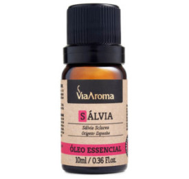 Óleo Essencial de Sálvia, 10ml - Via Aroma