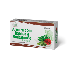 Sabonete de Aroeira com Babosa e Barbatimão, 90g - Lianda Natural