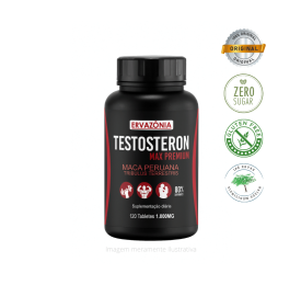 Testosteron Max Premium (Maca Peruana e Tribulus Terrestris 80% Saponinas)120 Tablets, 1000mg - Ervazônia