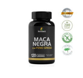 Maca Peruana Negra com Feno Grego, 120 Comprimidos, 1000mg - Bio do Brasil