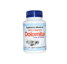 Dolomita Cálcio e Magnésio Vitamina D 120 Cápsulas, 500mg - Erva Nativa