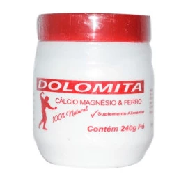 Dolomita Cálcio Magnésio e Ferro - 240g
