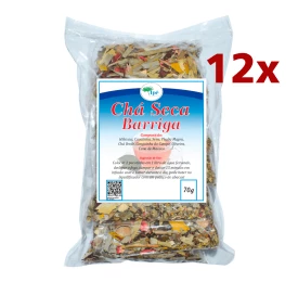 Kit 12 pacotes de Chá Seca Barriga Super - 70g cada