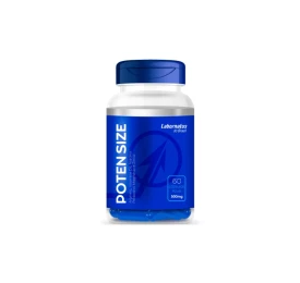 Poten Size, com Arginina, Vitamina D3, Niacina, Pridoxina, Magnésio e Zinco, 60 Cápsulas, 500mg - Labornatus