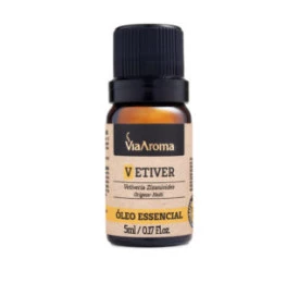 Óleo Essencial de Vetiver, 5ml - Via Aroma