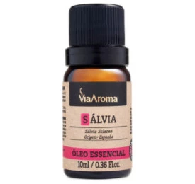 Óleo Essencial de Sálvia, 10ml - Via Aroma