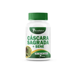 Cascara Sagrada Com Sene 100 Capsulas de 500mg - Erva Nativa