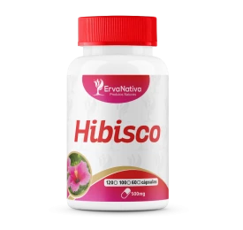 Hibisco 100 Cápsulas 500mg - Erva Nativa