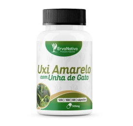Uxi Amarelo com Unha de Gato 100 Cápsulas 500 mg - Erva Nativa