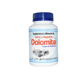 Dolomita Cálcio e Magnésio Vitamina D 120 Cápsulas, 500mg - Erva Nativa