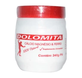 Dolomita Cálcio Magnésio e Ferro - 240g